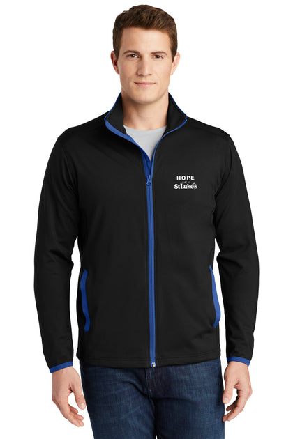 Sport-Tek® Sport-Wick® Stretch Contrast Full-Zip Jacket - ST853