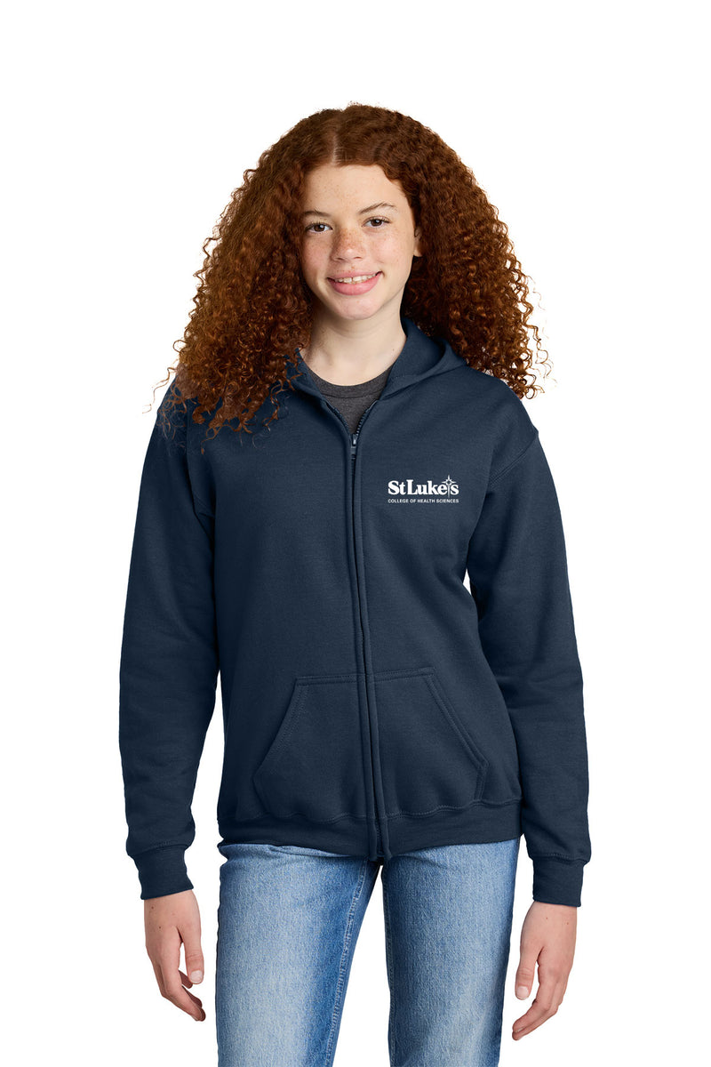Youth Heavy Blend Full-Zip Hooded Sweatshirt- 18600B - Science