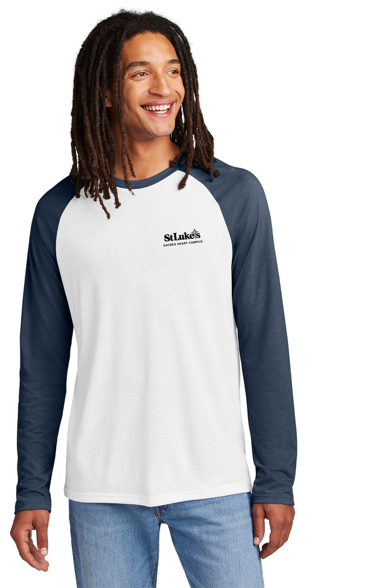 Allmade® Unisex Tri-Blend Long Sleeve Colorblock Raglan - AL6009 - SLA