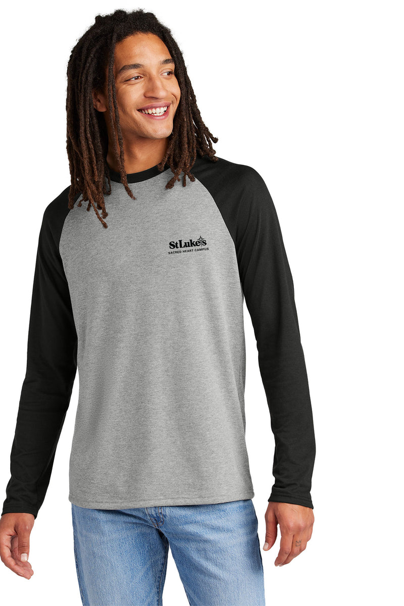 Allmade® Unisex Tri-Blend Long Sleeve Colorblock Raglan - AL6009 - SLA