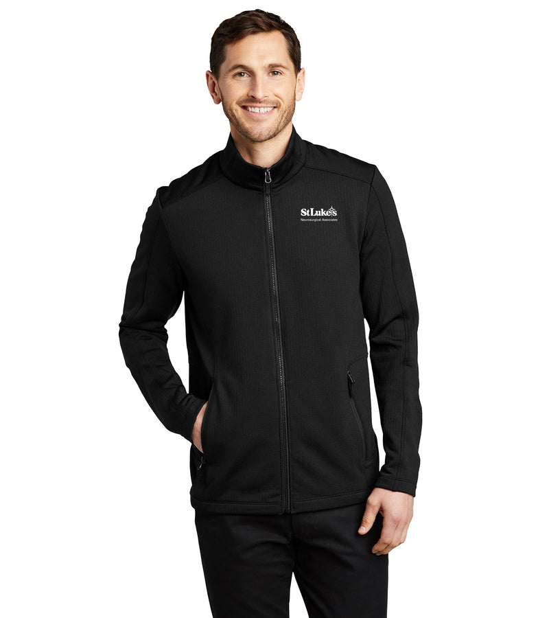 Men's Port Authority® Grid Fleece Jacket - F239 - Neuro