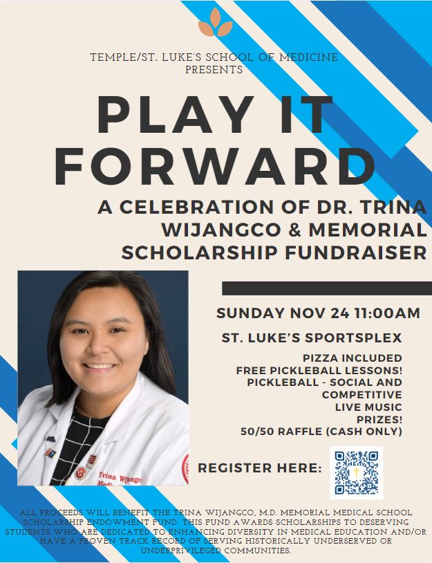 Dr. Trina Wijangco Memorial Scholarship Pickleball Tournament