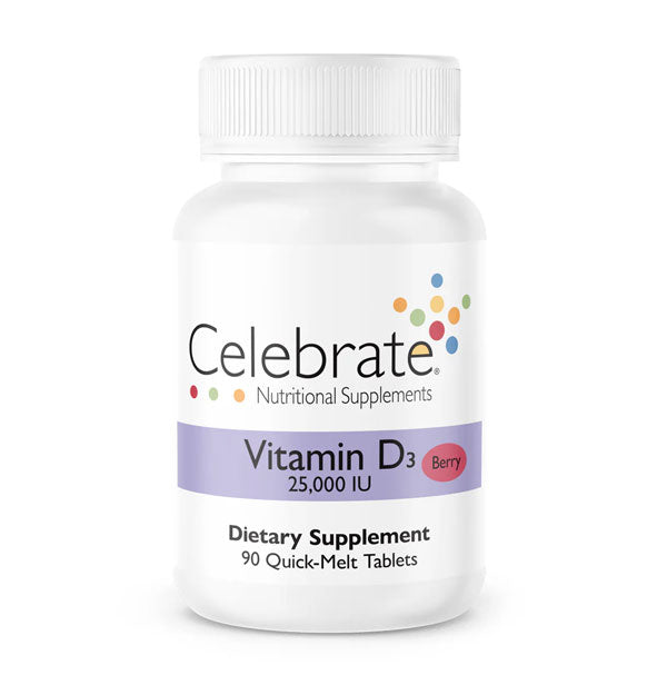 Celebrate Vitamin D3 25,000 Quick Melts 90ct