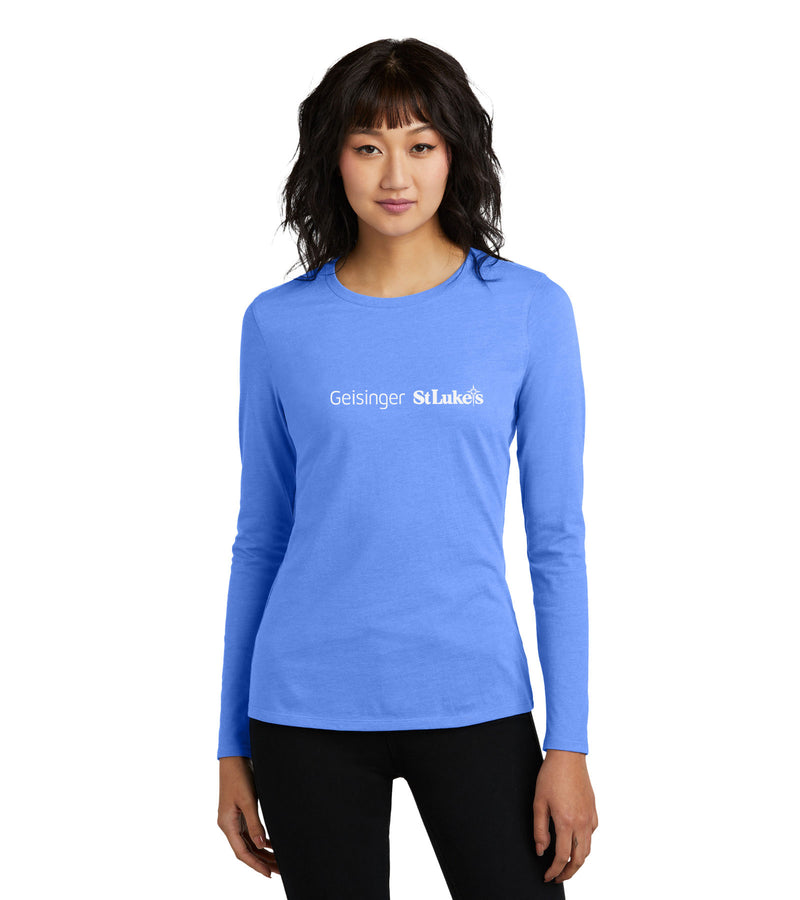 Ladies District Perfect Blend CVC Long Sleeve Tee - DT110 - GSL