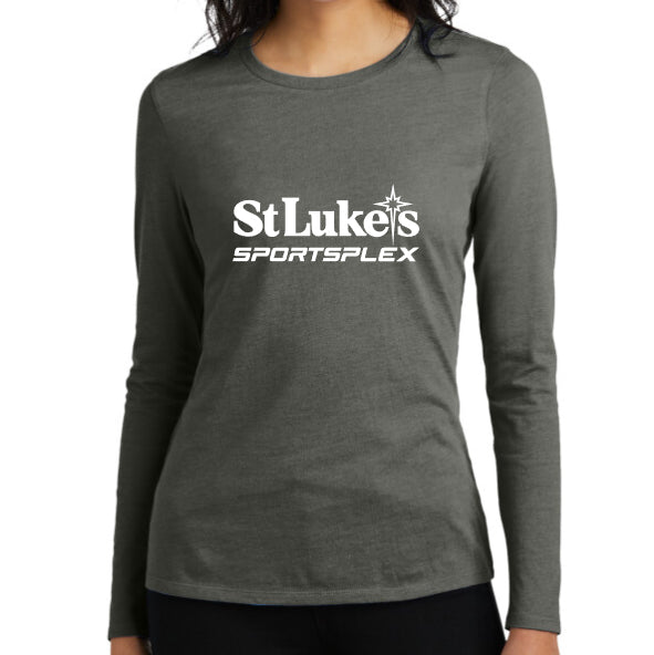 District Women's Perfect Blend CVC Long Sleeve Tee - DT110 - SLSP