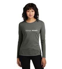 Ladies District Perfect Blend CVC Long Sleeve Tee - DT110 - GSL