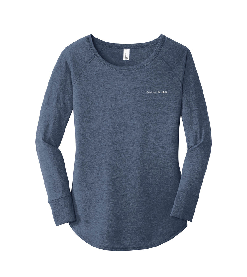 Casual Ladies District Perfect Tri Long Sleeve Tee - DT132L - GSL