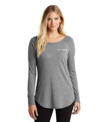 Casual Ladies District Perfect Tri Long Sleeve Tee - DT132L - GSL