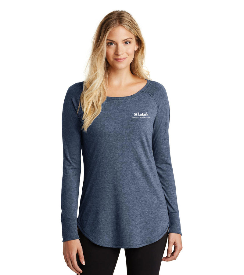 Ladies District Perfect Tri Long Sleeve Tee - DT132L - OB/GYN