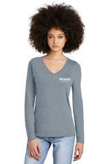 District Women’s Perfect Tri Long Sleeve V-Neck Tee - DT135 - Access Center