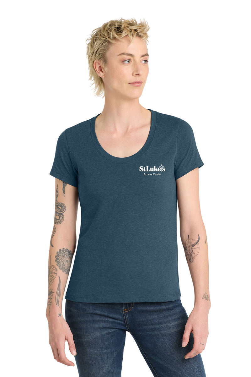 District Women’s Flex Scoop Neck Tee - DT7501 - Access Center