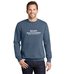 Men's Port & Company Beach Wash Garment-Dyed Crewneck Sweatshirt - PC098- Penn