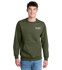 Port & Company® Core Fleece Crewneck Pocket Sweatshirt - PC78PKT - CRG