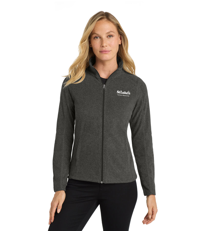 Port Authority® Women's Heather Microfleece Full-Zip Jacket - L235 - HR