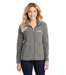 Port Authority® Ladies Heather Microfleece Full-Zip Jacket - L235 - CC