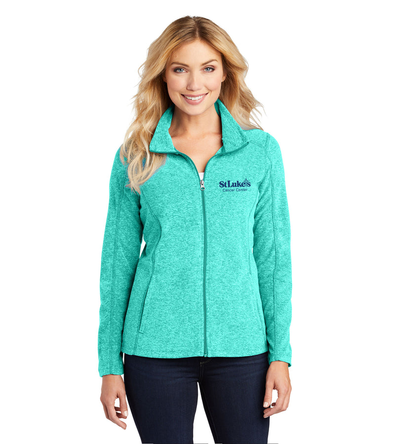 Port Authority® Ladies Heather Microfleece Full-Zip Jacket - L235 - CC