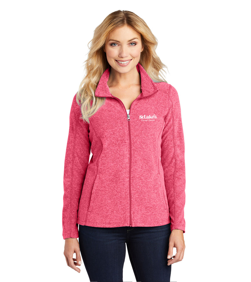 Port Authority® Ladies Heather Microfleece Full-Zip Jacket - L235 - CC