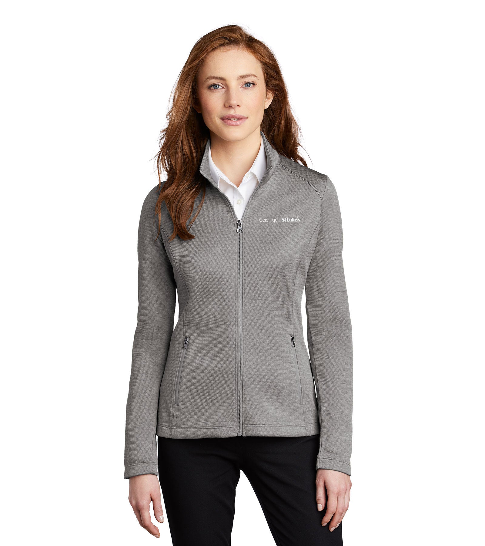 Ladies Port Authority Diamond Heather Fleece Full-Zip Jacket L249 GSL