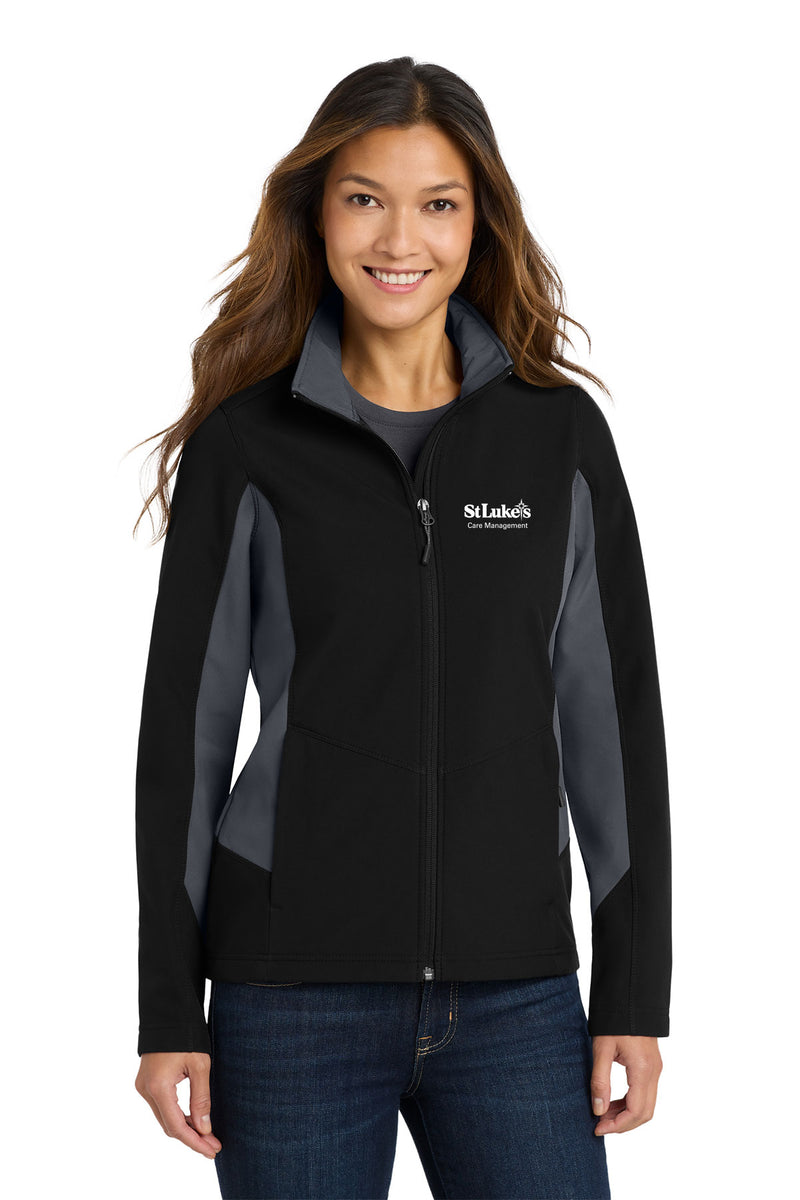 Port Authority Women's Core Colorblock Soft Shell Jacket - L318 - Care Management