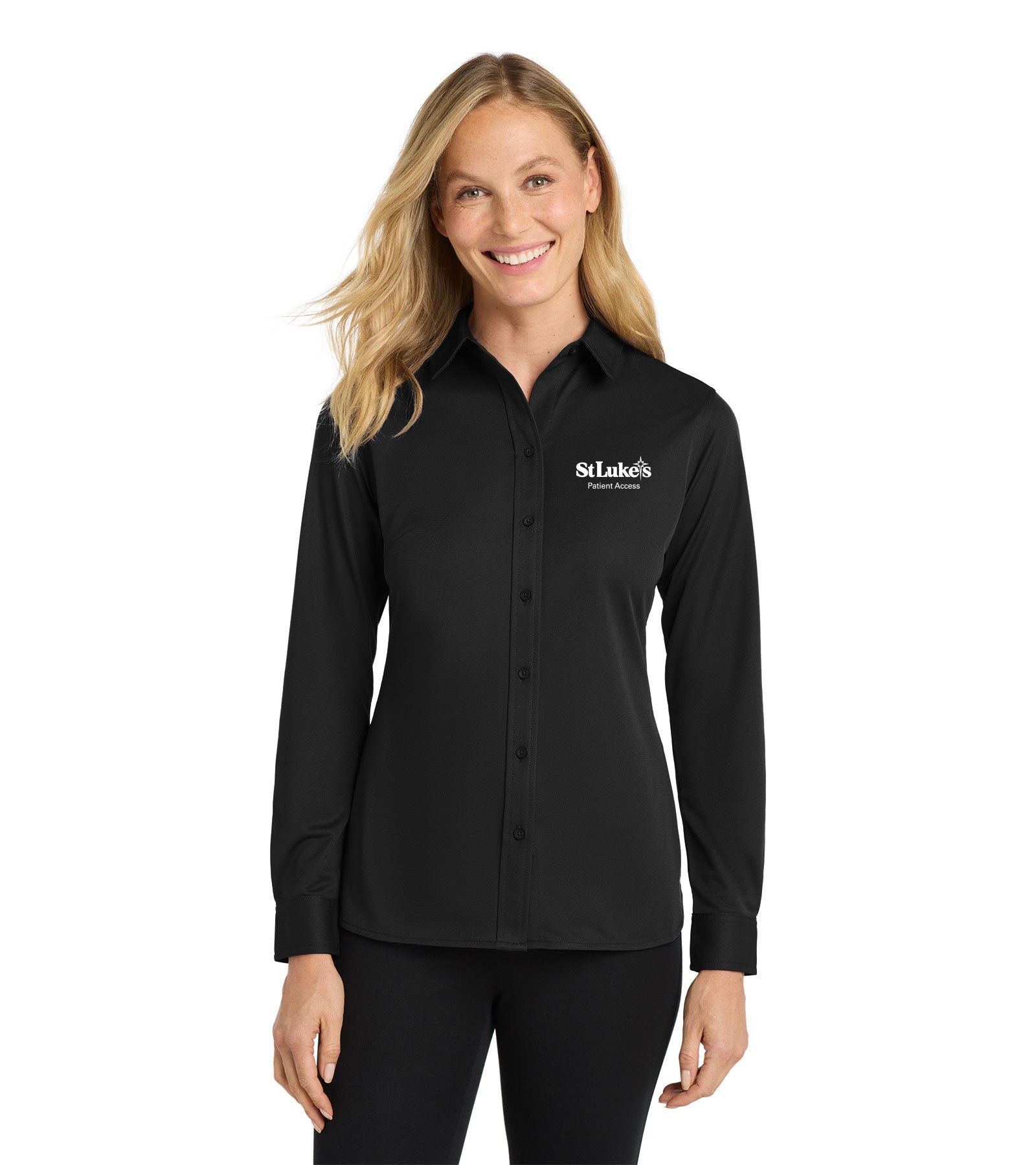 Port Authority Women's Dimension Knit Dress Shirt - L570 - Access Port Authority Women's Dimension Knit Dress Shirt - L570 - Access