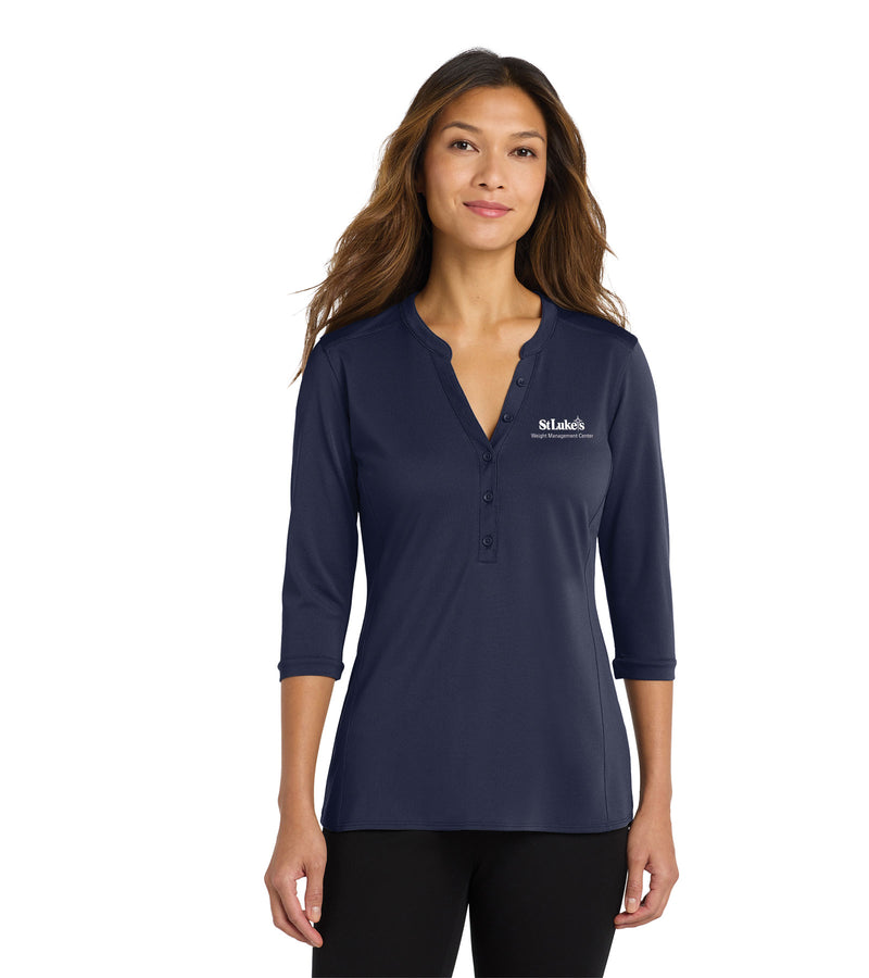 Port Authority Women's UV Choice Pique Henley - LK750 - WeightM