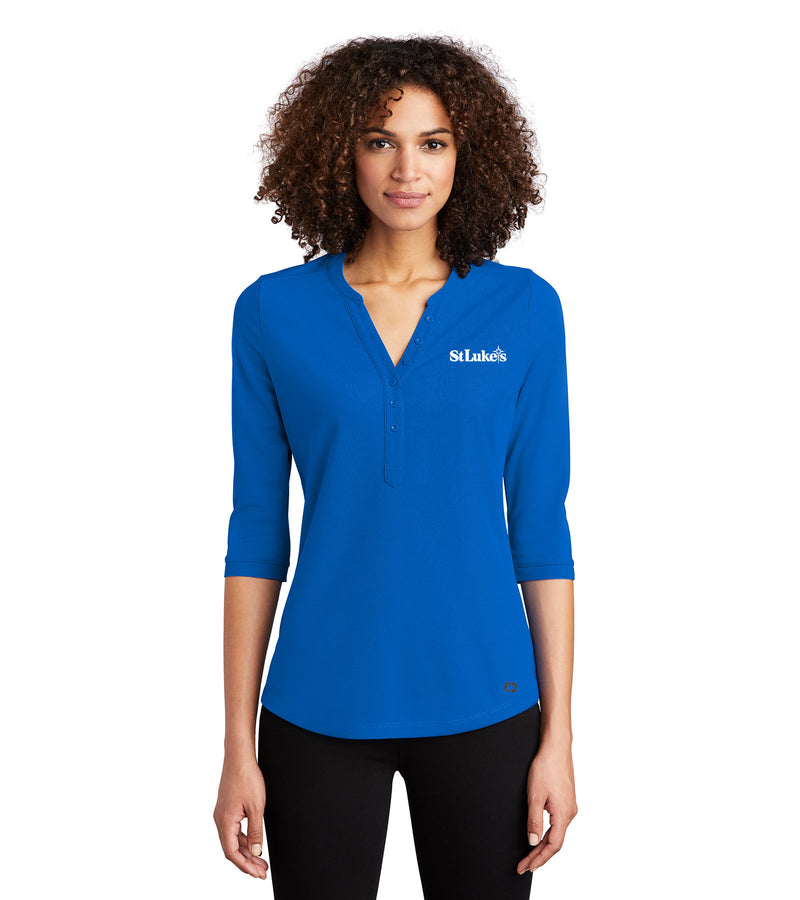 OGIO Ladies Jewel Henley- LOG104