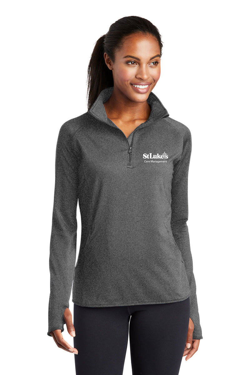 Sport-Tek Women's Sport-Wick Stretch 1/4-Zip Pullover - LST850 - Care Management