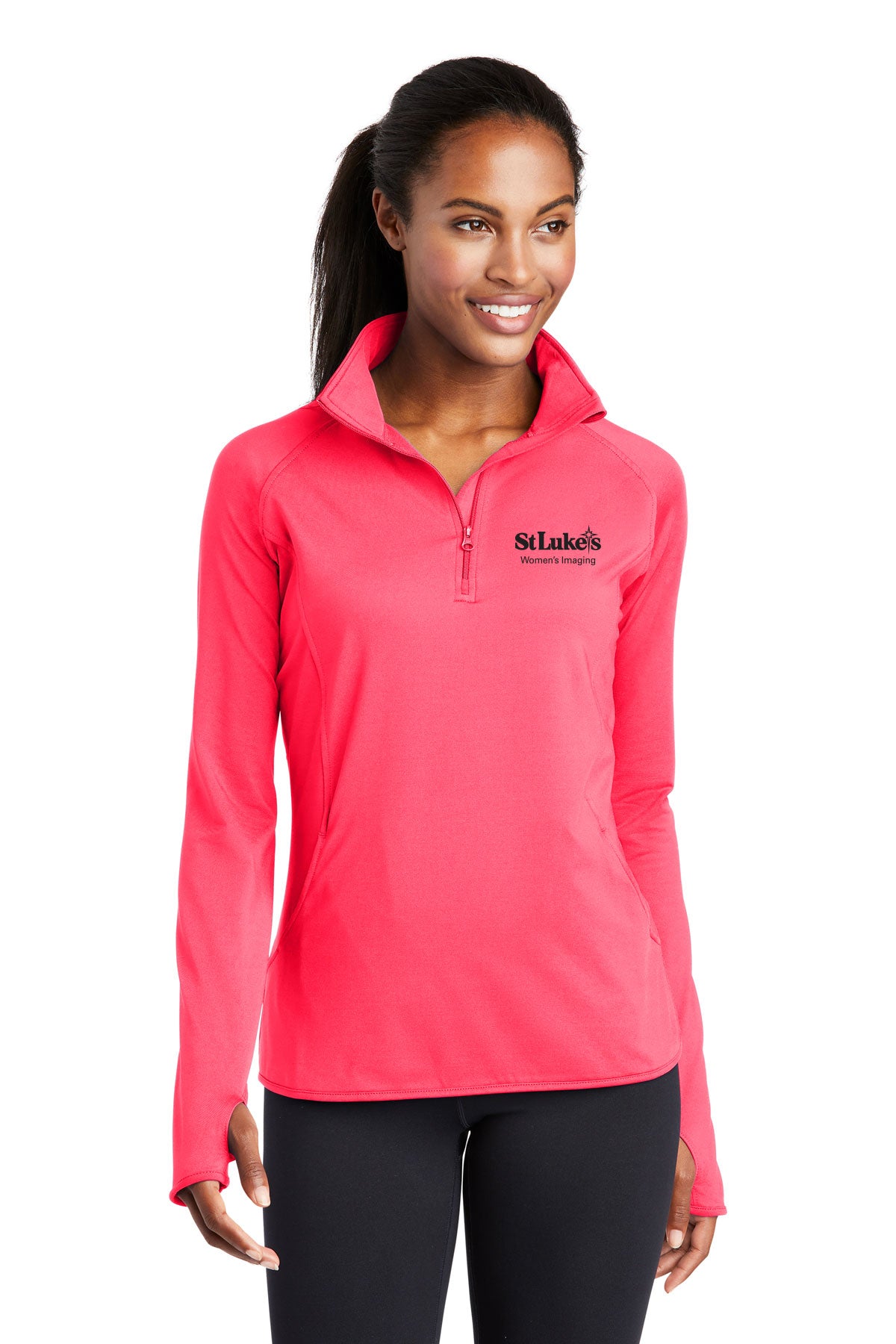 Sport-Tek® Women's Sport-Wick® Stretch 1/4-Zip Pullover LST850 WI