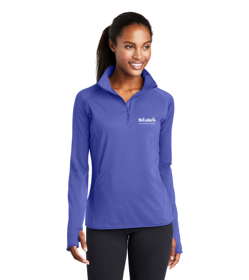Sport-Tek Women's Sport-Wick® Stretch 1/4-Zip Pullover - LST850 - CRG