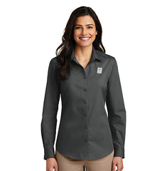 St Luke's Port Authority Ladies Long Sleeve Button-Down