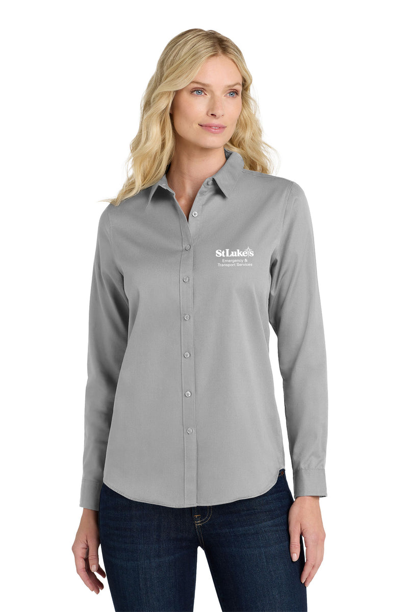 Port Authority Women's Long Sleeve SuperPro React - LW808 - ETS