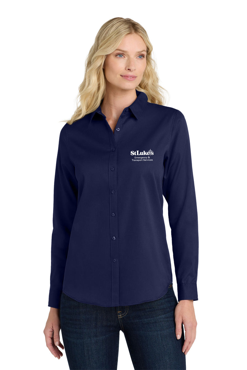 Port Authority Women's Long Sleeve SuperPro React - LW808 - ETS