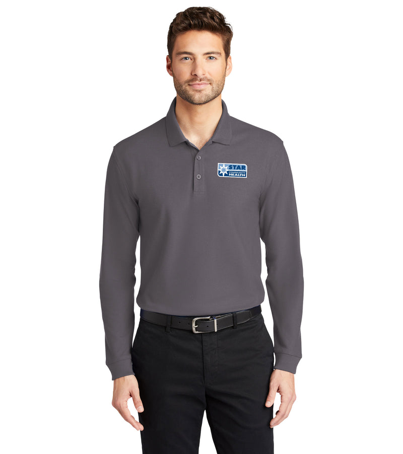 Men's Port Authority® Long Sleeve Core Classic Pique Polo - K100LS