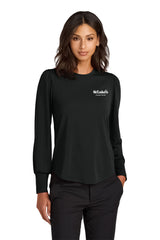 Mercer+Mettle Women’s Stretch Jersey Long Sleeve Blouson Top - MM1019 - Access Center