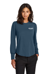 Mercer+Mettle Women’s Stretch Jersey Long Sleeve Blouson Top - MM1019 - Access Center