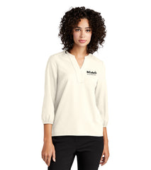 Mercer+Mettle® Women's Stretch Crepe 3/4-Sleeve Blouse - MM2011 - HR