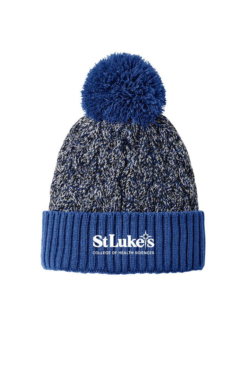 New Era Marled Knit Pom Beanie - NE910 - Science