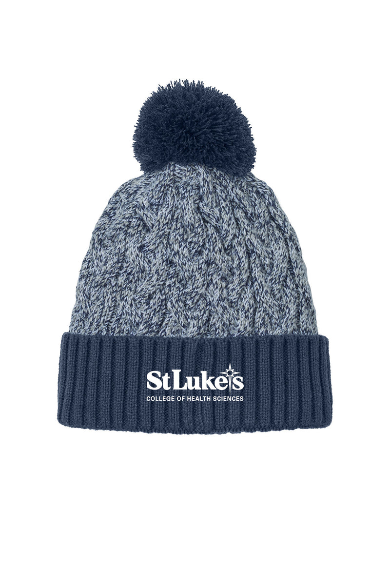 New Era Marled Knit Pom Beanie - NE910 - Science