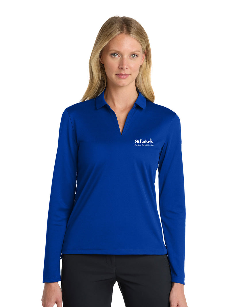 Nike Women's Dri-FIT Micro Pique 2.0 Long Sleeve Polo - NKDC2105 - Cardiovascular