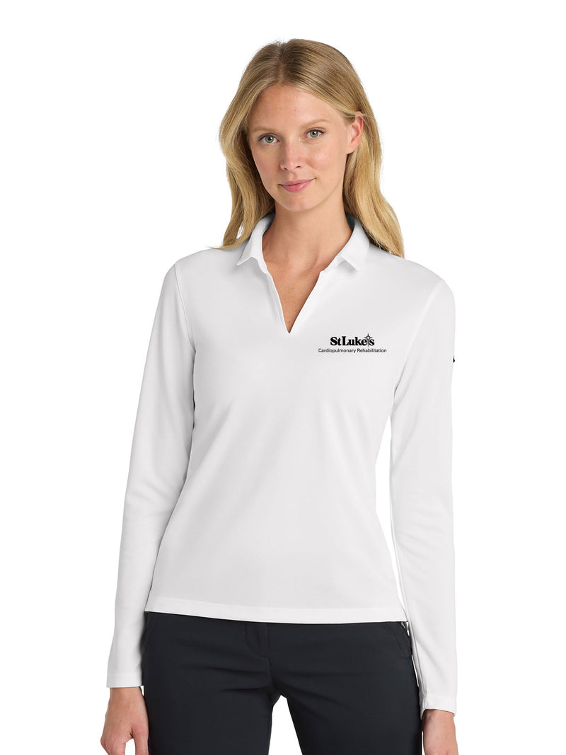 Nike Women's Dri-FIT Micro Pique 2.0 Long Sleeve Polo - NKDC2105 - Cardiovascular