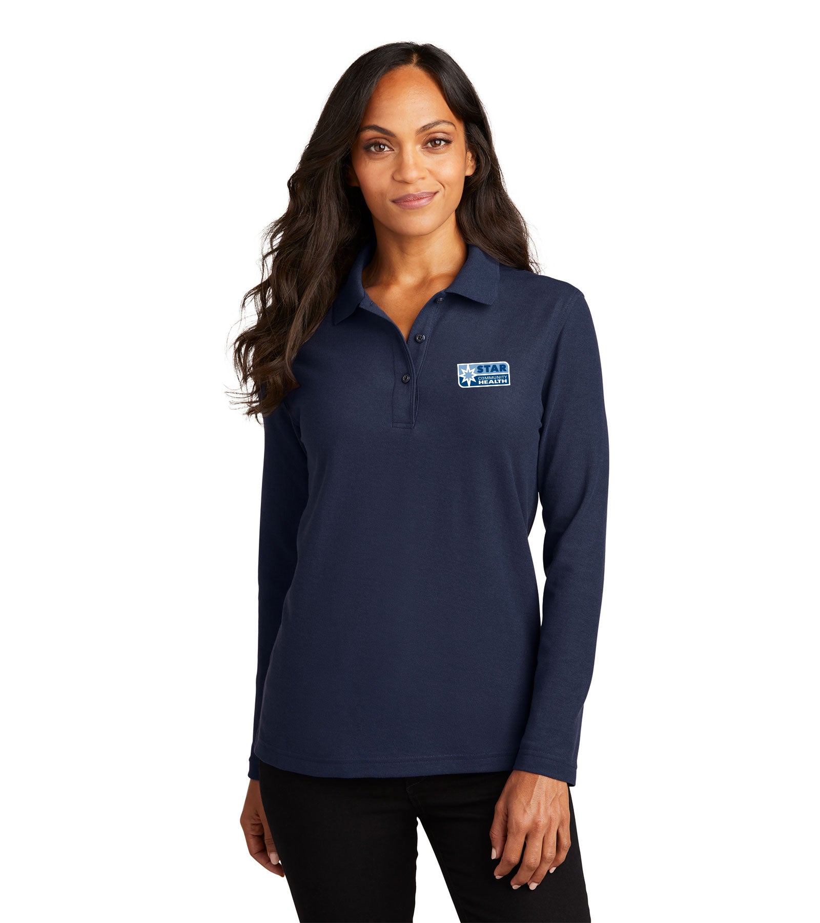 Port Authority® Women's Silk Touch™ Long Sleeve Polo L500LS