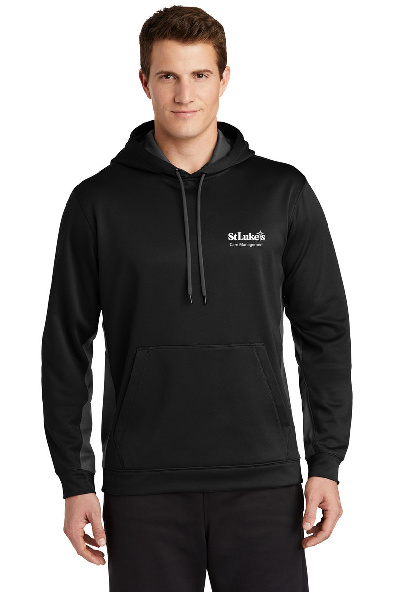 Sport-Tek\ Sport-Wick® Fleece Colorblock Hooded Pullover - ST235 - Care Management
