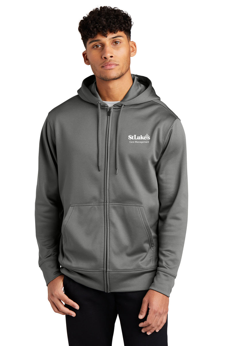 Sport-Tek Sport-Wick Fleece Full-Zip Hooded Jacket - ST238 - Care Management