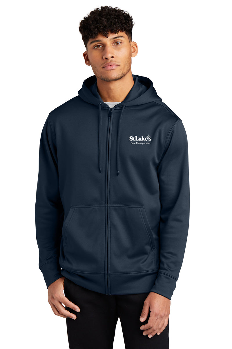 Sport-Tek Sport-Wick Fleece Full-Zip Hooded Jacket - ST238 - Care Management