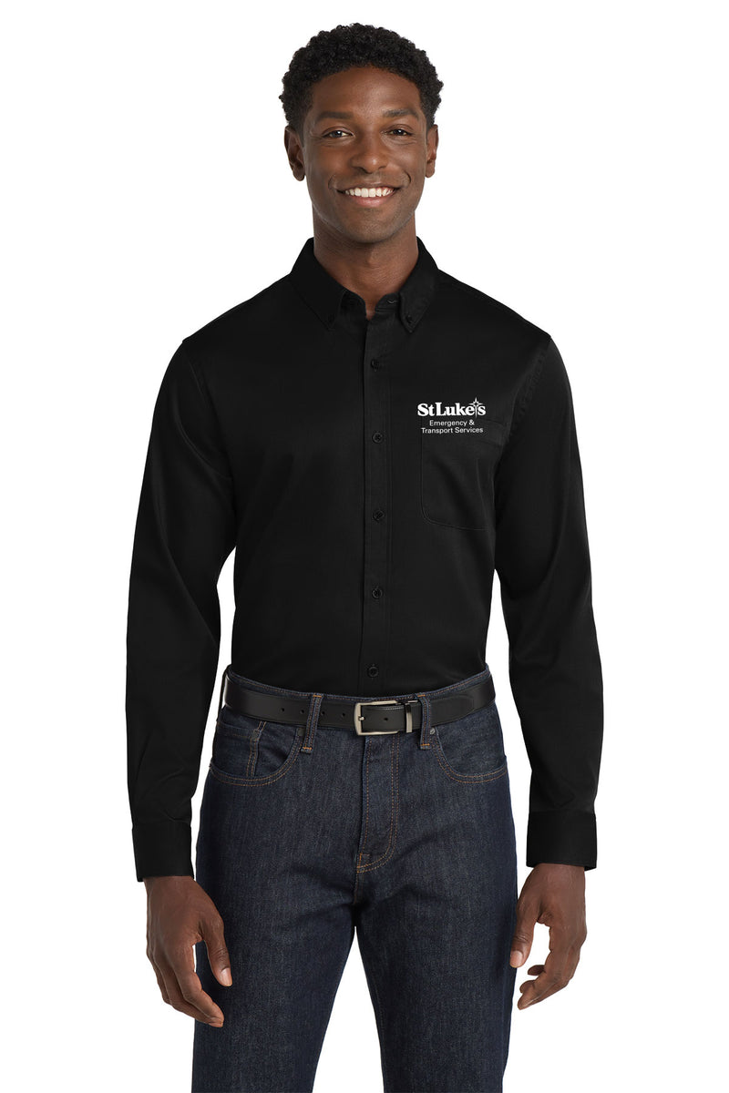 Port Authority Long Sleeve SuperPro React Twill Shirt - W808 - ETS