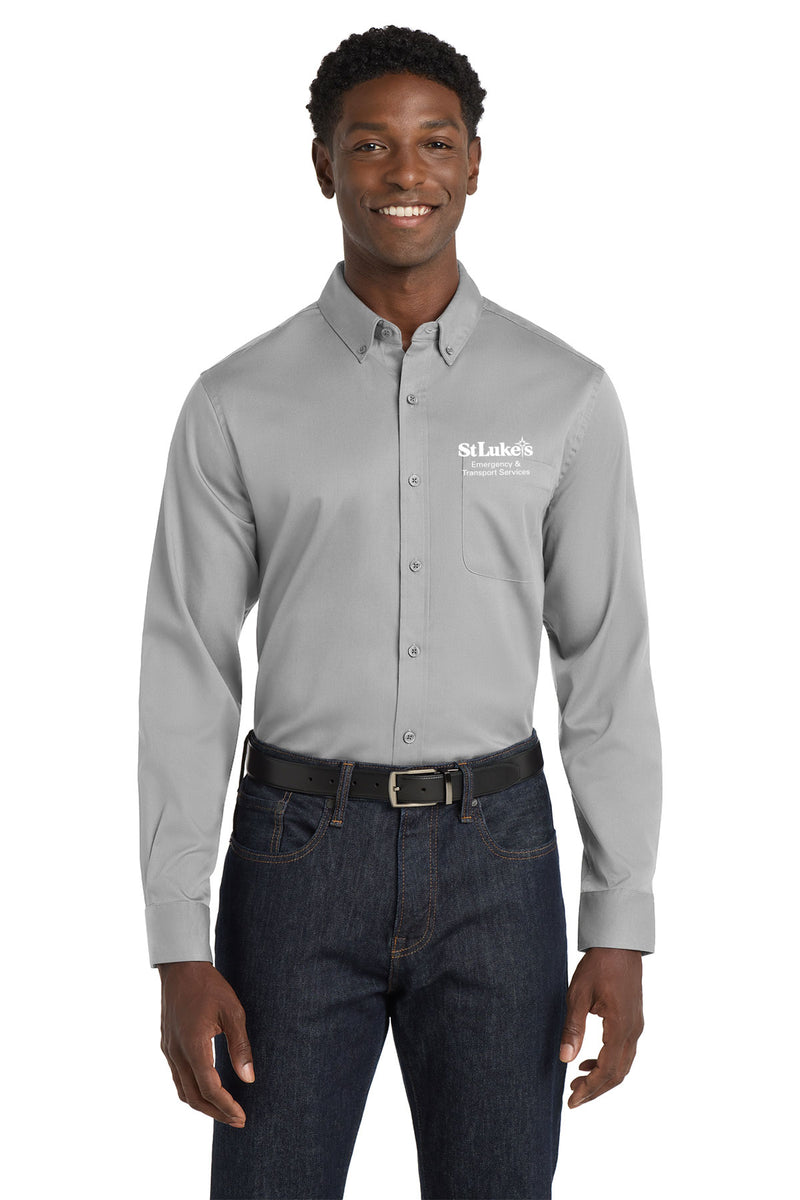 Port Authority Long Sleeve SuperPro React Twill Shirt - W808 - ETS