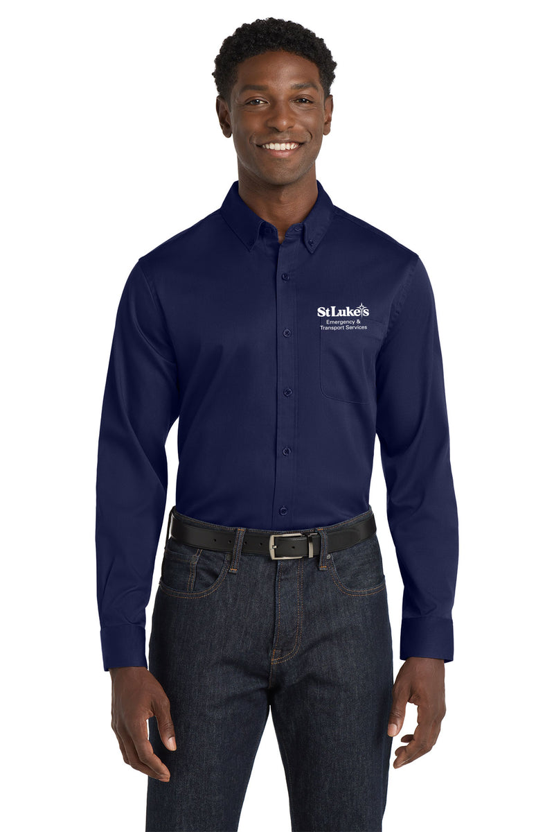 Port Authority Long Sleeve SuperPro React Twill Shirt - W808 - ETS