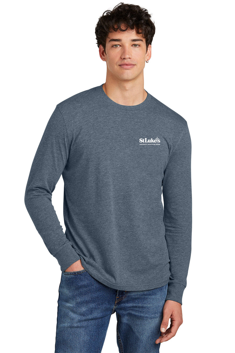 Men's District Perfect Blend CVC Long Sleeve Tee - DT109 - SLA