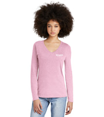 District Women’s Perfect Tri Long Sleeve V-Neck Tee - DT135 - Specialty