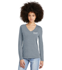 District Women’s Perfect Tri Long Sleeve V-Neck Tee - DT135 - Specialty